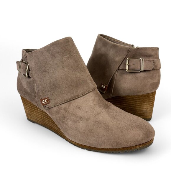 Dr. Scholl's Women's Create Ankle Wedge Booties Size 9.5M Taupe Brown - Picture 10 of 15